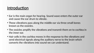 MECHANISM OF SOUND RECEPTION AND HEARING.pptx
