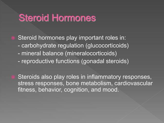Mechanism of steroid hormone action | PPTX