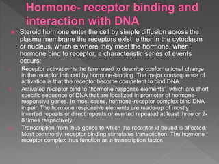 Mechanism of steroid hormone action | PPTX