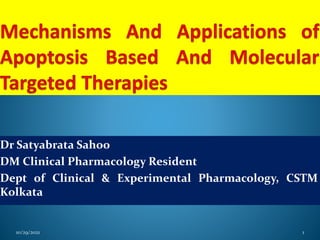 Dr Satyabrata Sahoo
DM Clinical Pharmacology Resident
Dept of Clinical & Experimental Pharmacology, CSTM
Kolkata
10/29/2021 1
 