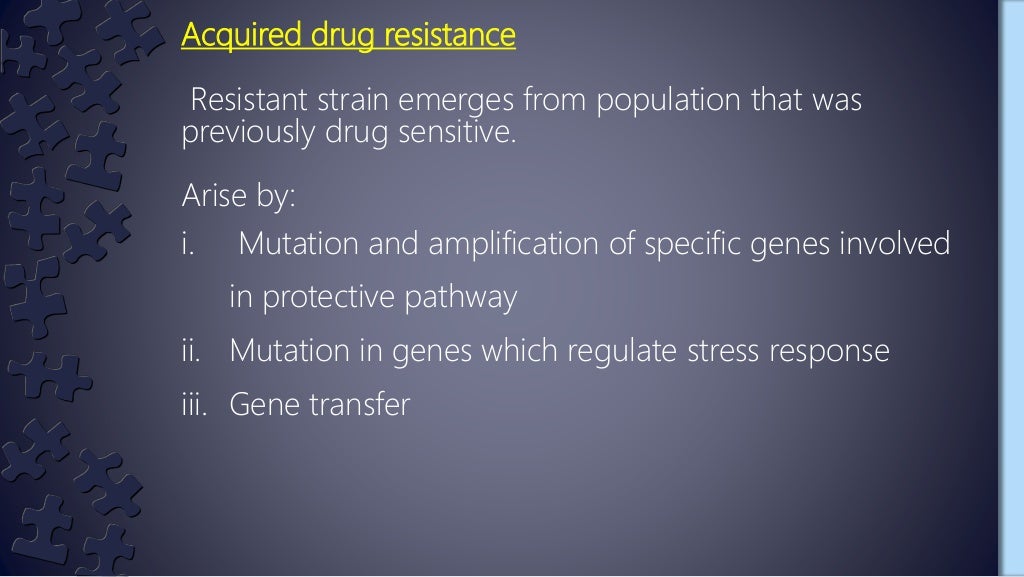 Mechanisms of drug resistance