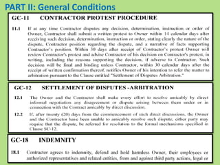 PART II: General Conditions
 