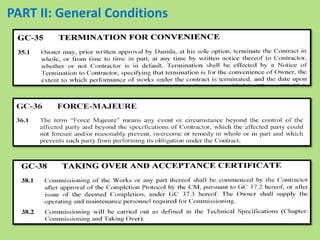 PART II: General Conditions
 
