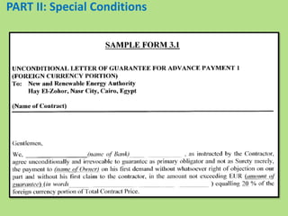 PART II: Special Conditions
 