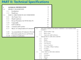 PART II: Technical Specifications
 