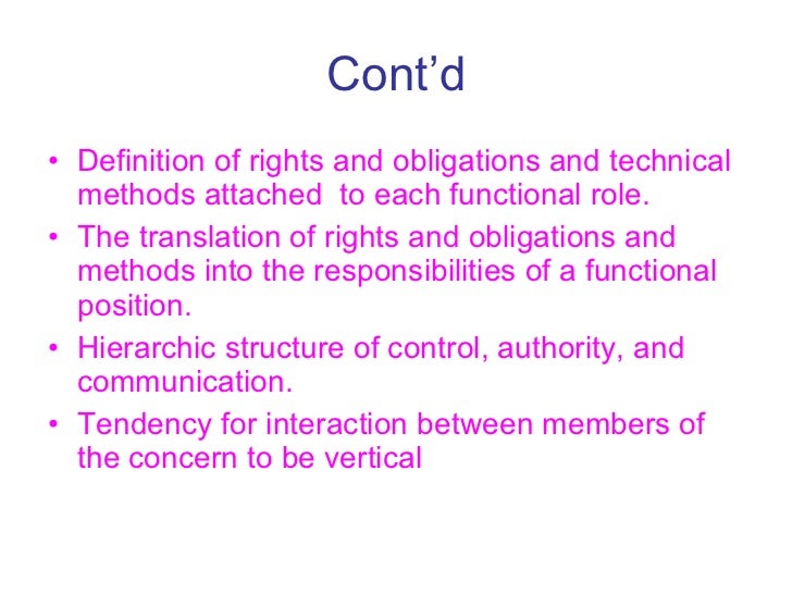Mechanistic vs organic organisation