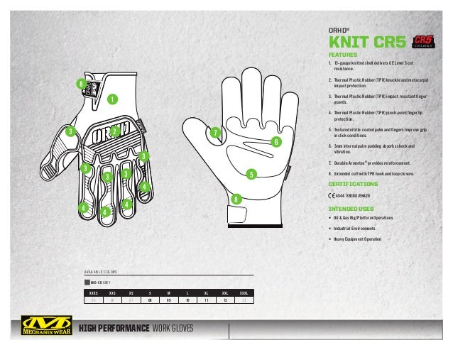 Nitrile Cut Resistant Gloves PR Mechanix KHD-CR-008 KHD-CR-008;work gloves;mechanix gloves;oil resistant gloves;drilling gloves;hi viz;safety gloves;impact gloves;cut resistant gloves;grip gloves Gray S