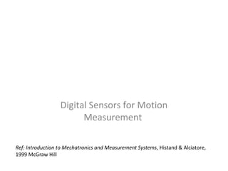 Mechatronics sensors3.1 | PPT