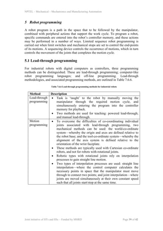 Mechatronics and manufacturing automation7 program. | PDF