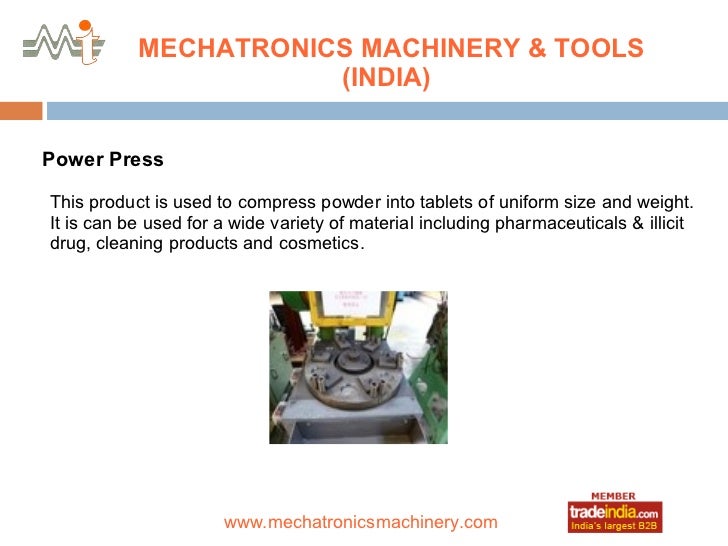 Mechatronics Machinery & Tools India