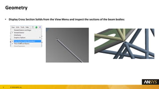 Comprehensive Workshop on Offshore Platform Beam Modeling Using ANSYS ...
