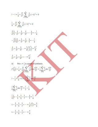 ii) Put is a point of continuity
K
IT
 