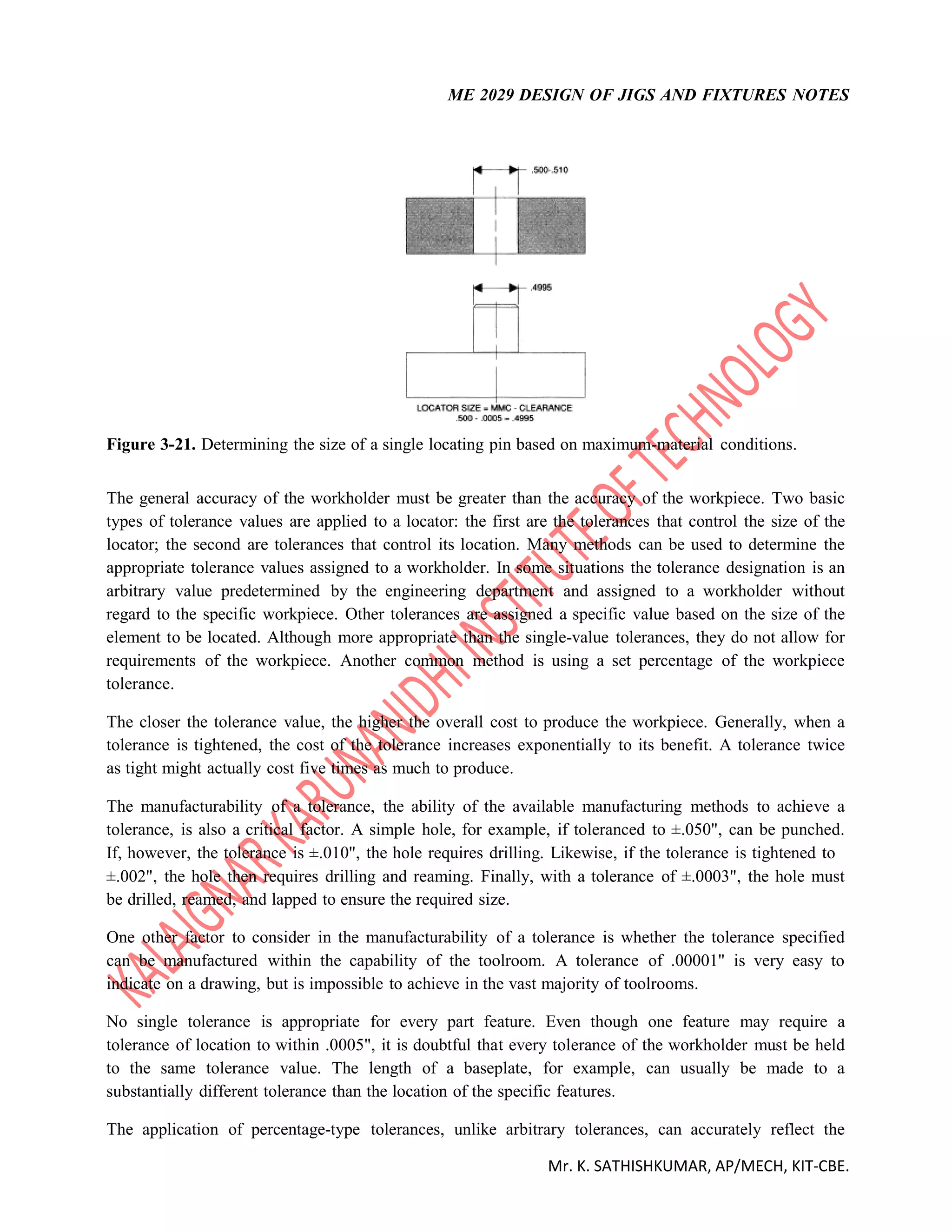 ME 2029 - DESIGN OF JIGS AND FIXTURES NOTES BY Mr.K.SATHISHKUMAR/AP ...
