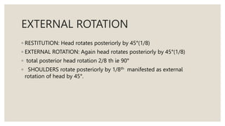 mech of labour final gynaecology presentation pptx | PPTX
