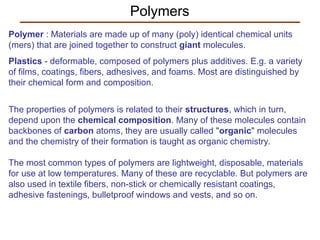 All Win Polymers Properties of Material_Mech_poly_Material Science | PPT