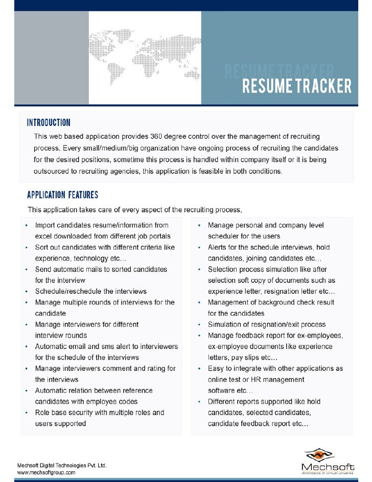 resume tracker resume tracker