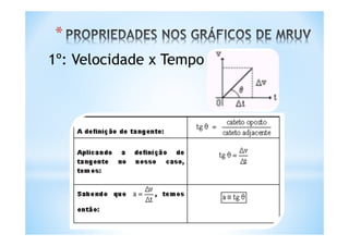 *
1º: Velocidade x Tempo
 