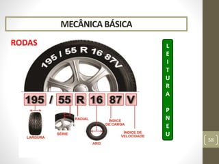 MECÂNICA BÁSICA
RODAS
58
L
E
I
T
U
R
A
P
N
E
U
 