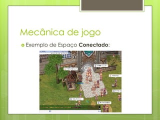 Mecânica de jogo
 Exemplo

de Espaço Conectado:

 