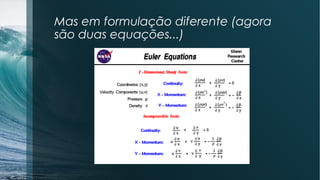 Mas em formulação diferente (agora 
são duas equações...) 
 