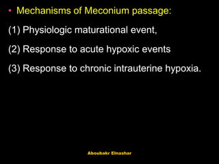 MECONIUM STAINED LIQUOR | PDF