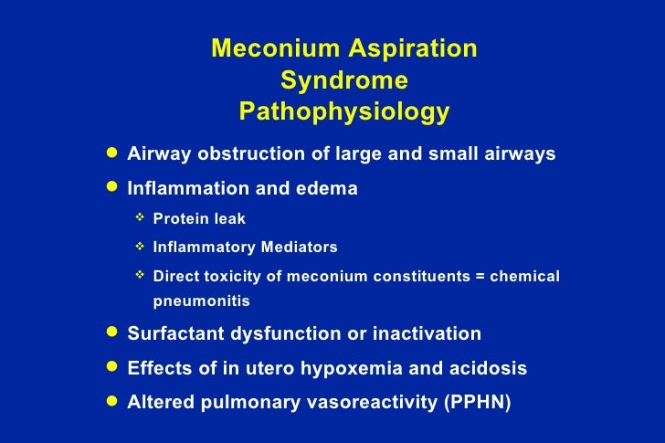 causes of meconium aspiration causes of meconium aspiration