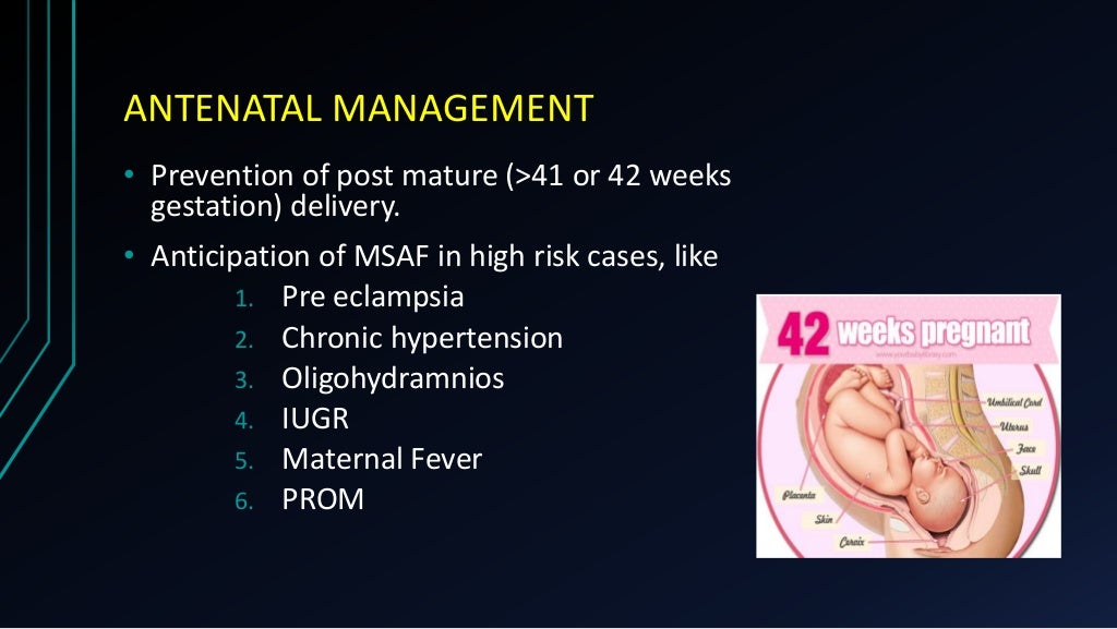 MECONIUM STAINED AMNIOTIC FLUID