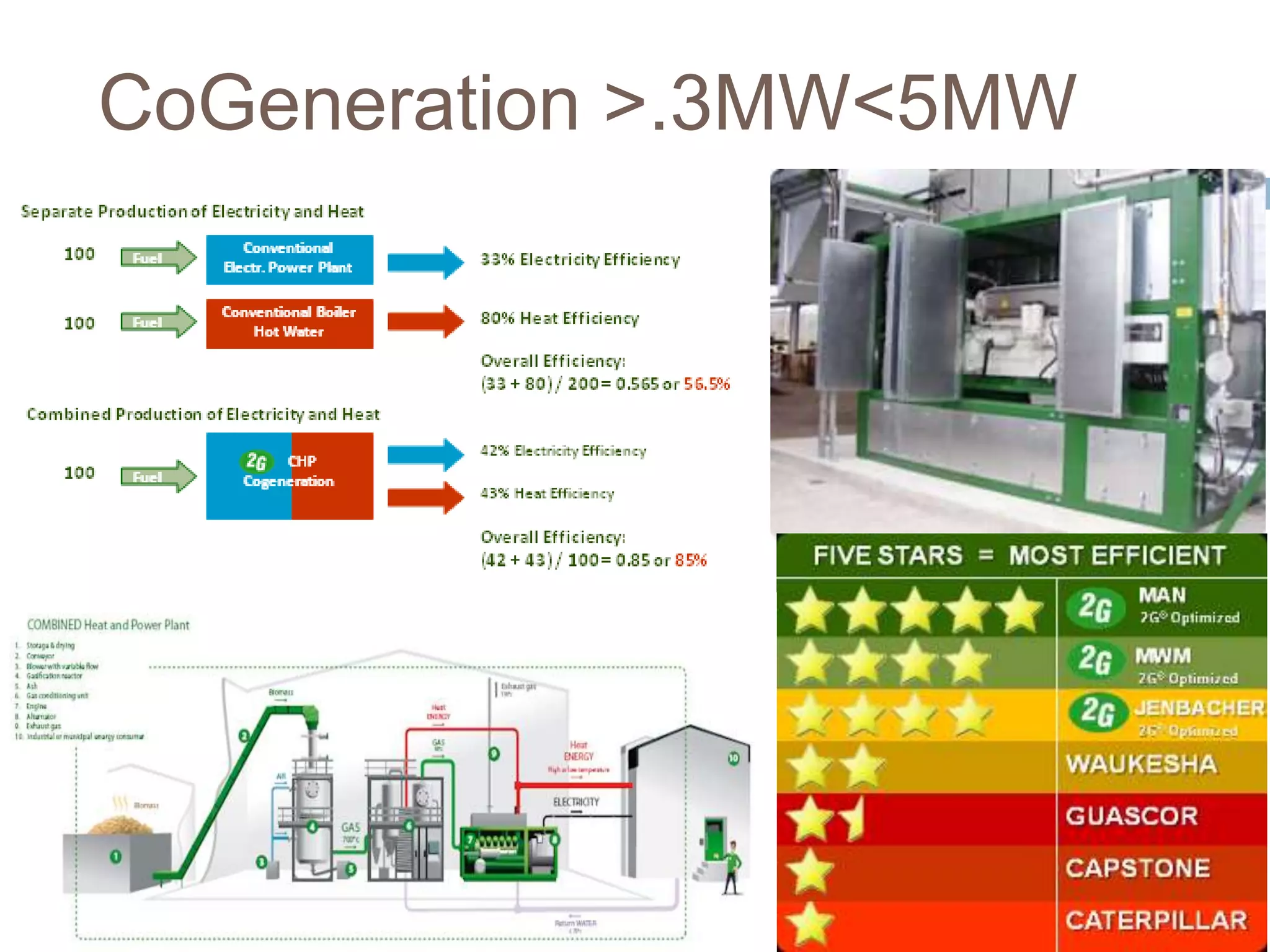 CoGeneration >.3MW<5MW
 