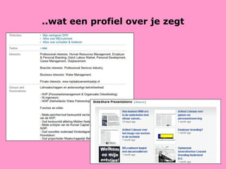 ..wat een profiel over je zegt 