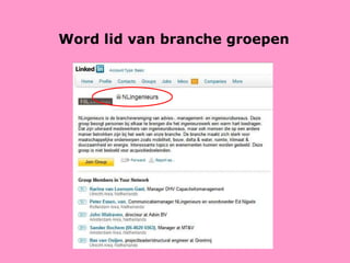Word lid van branche groepen 