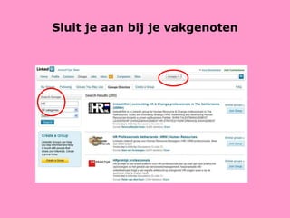 Sluit je aan bij je vakgenoten 