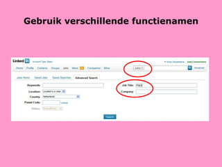 Gebruik verschillende functienamen 