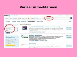 Varieer in zoektermen 