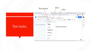 Google Docs and its features. | PPTX