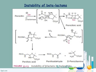 Instability of beta-lactams
 