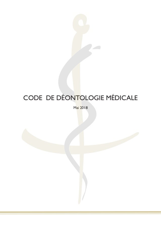 Nouveau Code De Deontologie Des Medecins