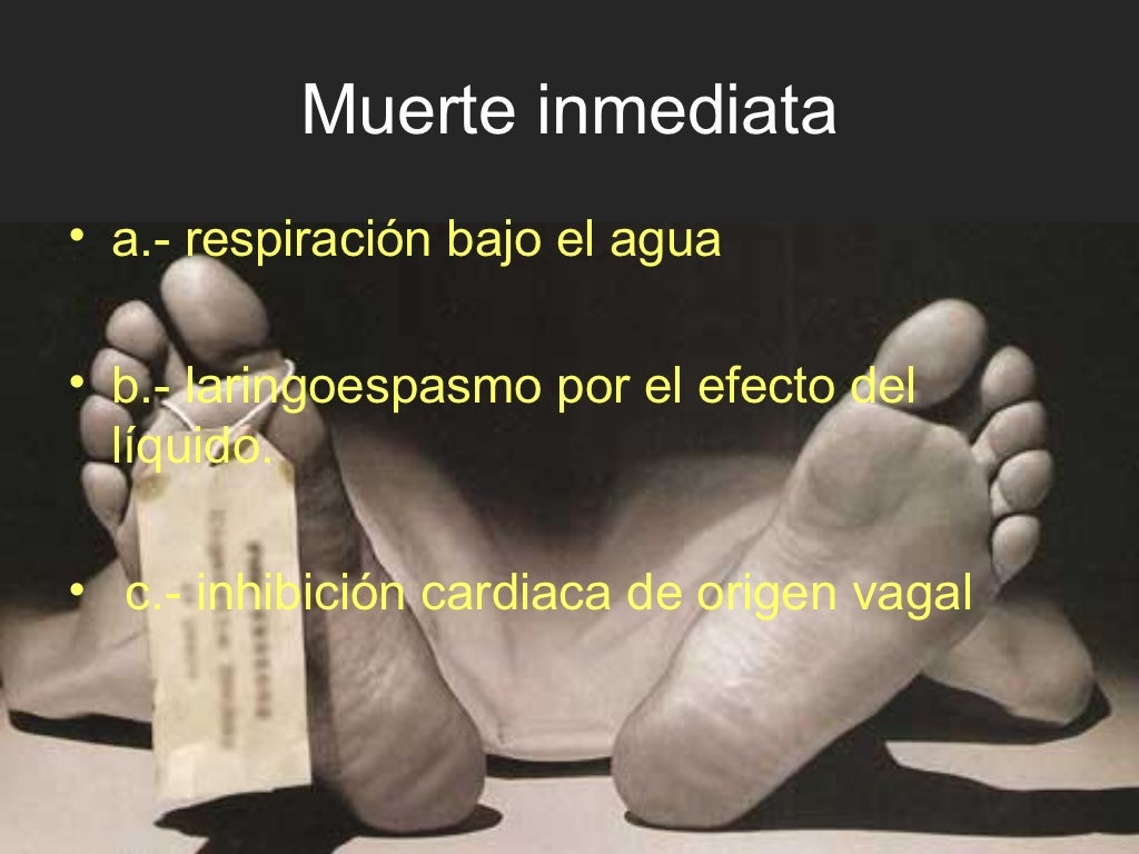 Asfixia por ahorcamiento y sumercion