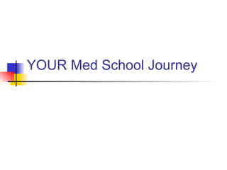 YOUR Med School Journey 