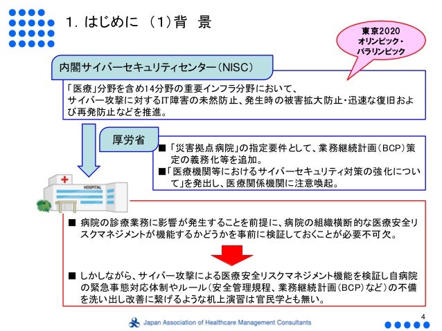 実績報告版 病院管理職向けサイバーセキュリティ机上演習シナリオの開発