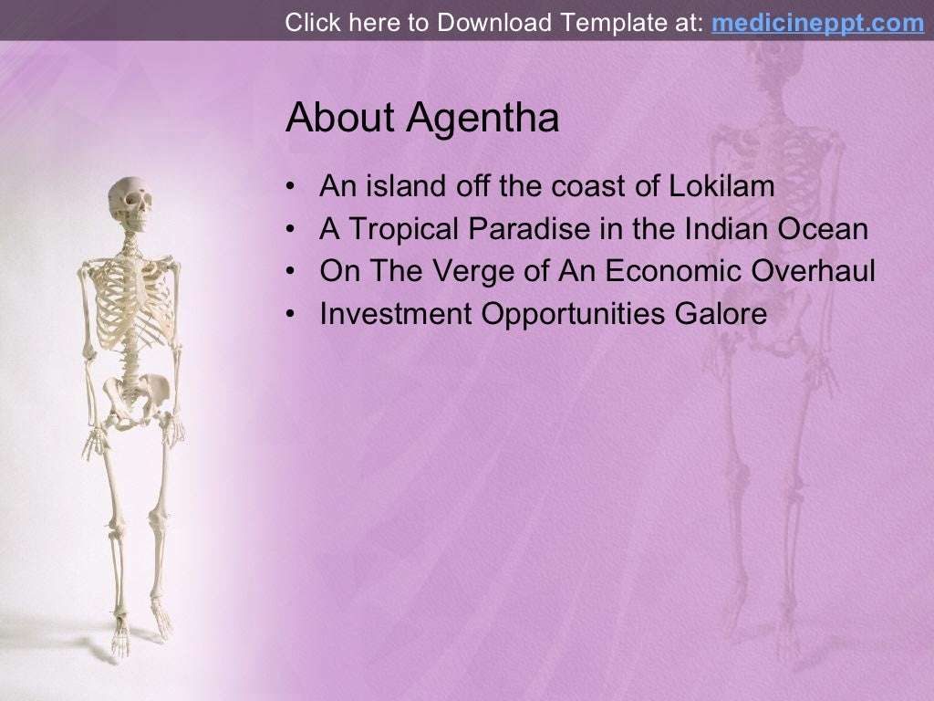 Free Human Skeleton PowerPoint Template