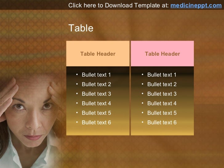 Headache PPT Template For PowerPoint Presentation