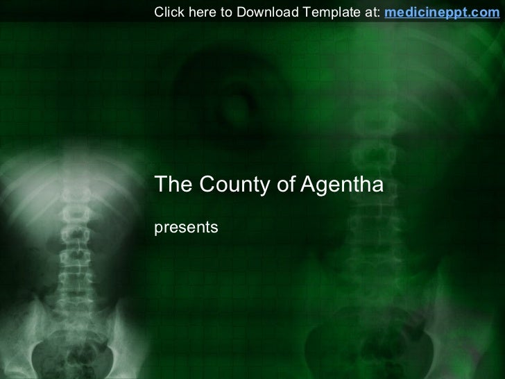 Vertebrae Xray PowerPoint Template