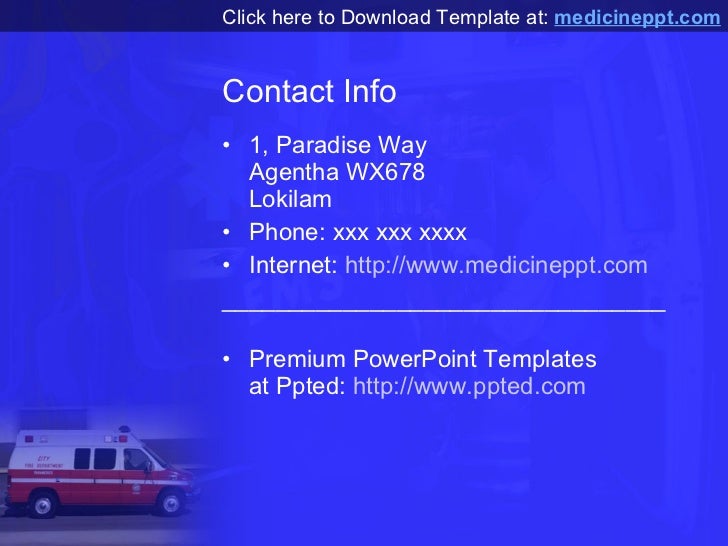 Ambulance Powerpoint Template