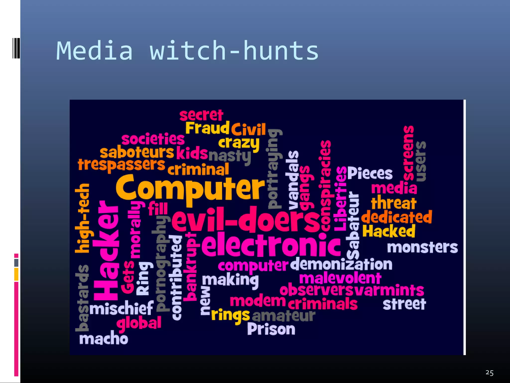 Media witch-hunts
25
 
