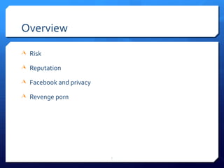 Med122 reputation and risk: sexting, trolls and e-bile | PPT