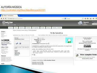 AUTORÍA MÚSICA
http://ccmixter.org/files/AlexBeroza/42291
 
