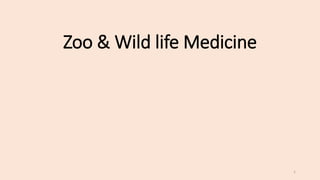 Zoo & Wild life Medicine
1
 