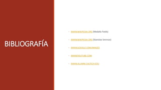 BIBLIOGRAFÍA
◦ WWW.WIKIPEDIA.ORG (Medalla Fields)
◦ WWW.WIKIPEDIA.ORG (Stanislav Smirnov)
◦ WWW.GOOGLE.COM/IMAGES
◦ WWW.YOUTUBE.COM
◦ WWW.ALUMNI.CALTECH.EDU
 