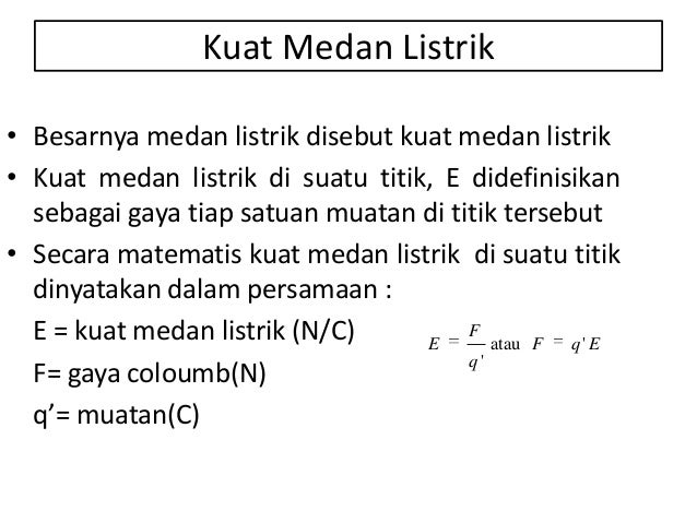 Medan Listrik