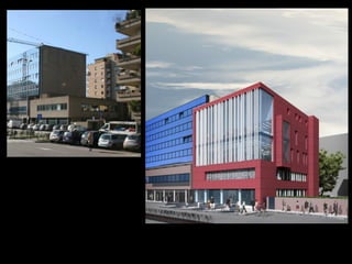 MEDA (MB) – MedaTeca / alterstudio partners
Veduta esterna dell’edificio pre-esistente + render di progetto
 